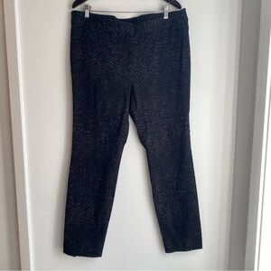 The Limited Signature Black & Gray Reptile Print Pants Womens Size 16 16W